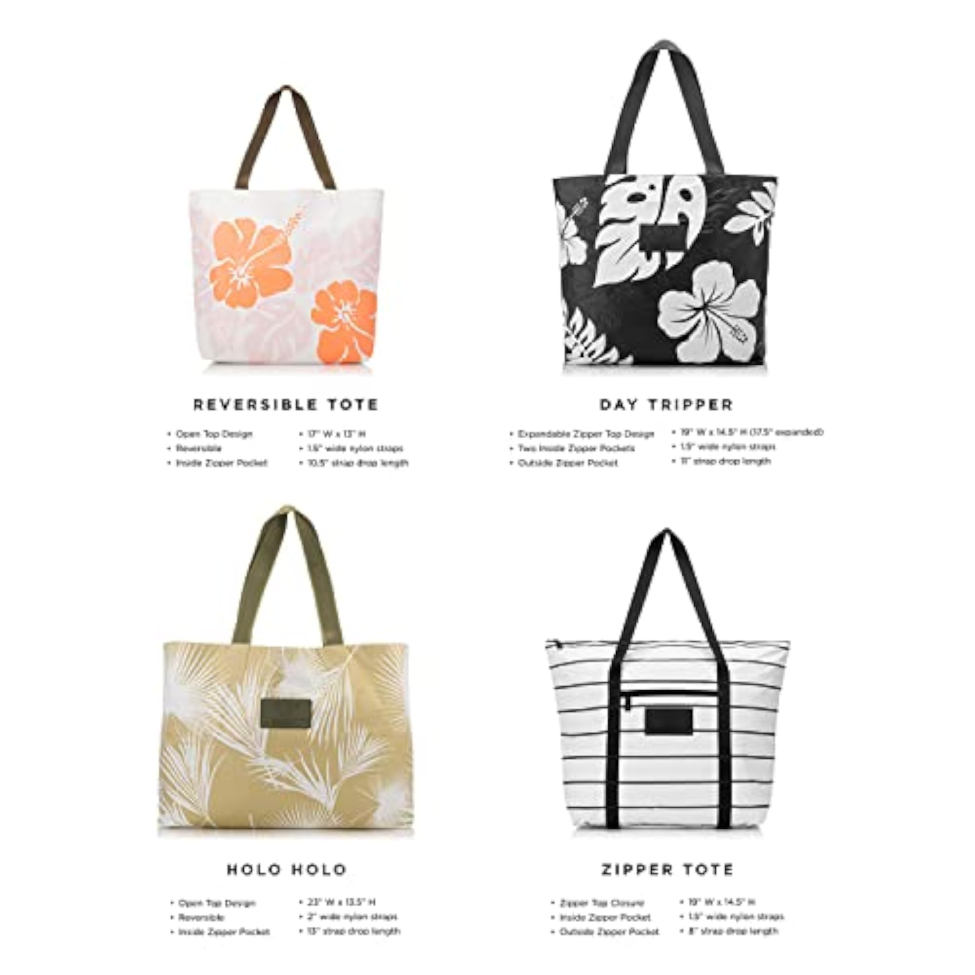 Day Tripper Lightweight Packable Beach Tote Bag